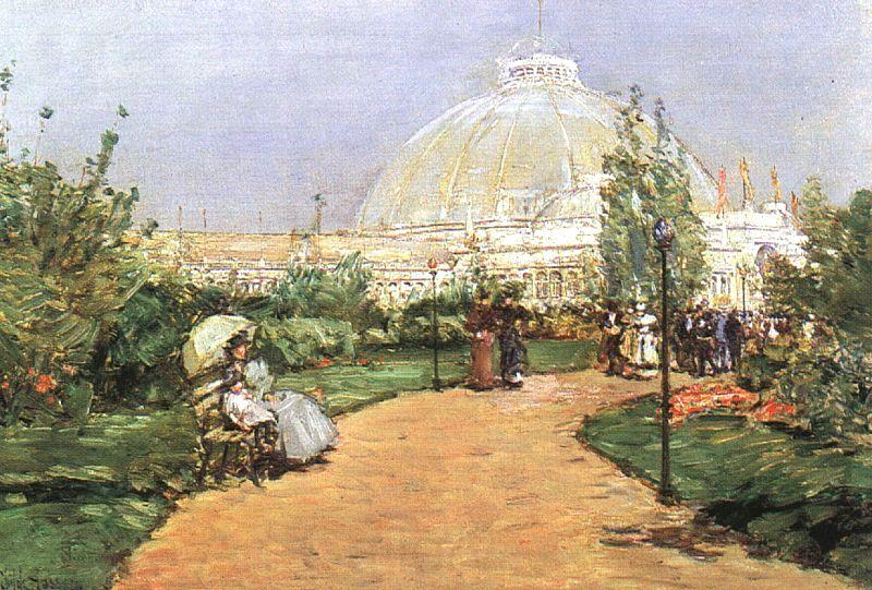 Childe Hassam The Chicago Exhibition, Crystal Palace Spain oil painting art
